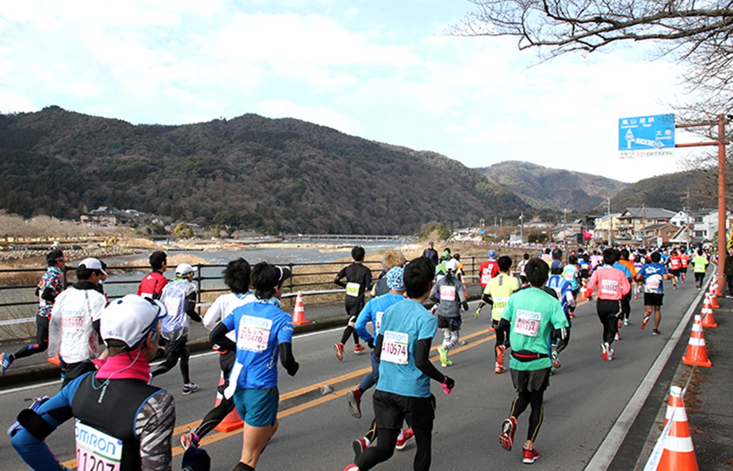 京都マラソン沿道探検隊（第２回　嵐山、渡月橋）